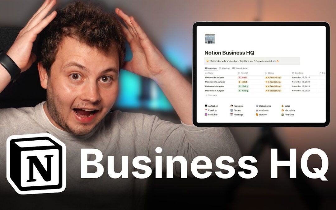 Das ULTIMATIVE Notion Template für dein BUSINESS